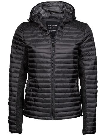 Dámská bunda Ladies Hooded Aspen Crossover. Barva: Space Grey/Grey Melange